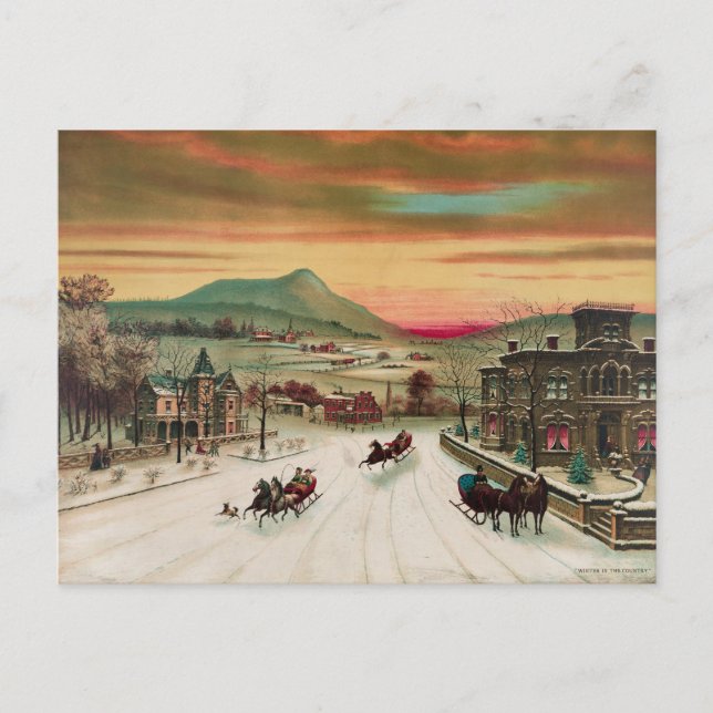 Vintern i Land Vykort (Framsida)