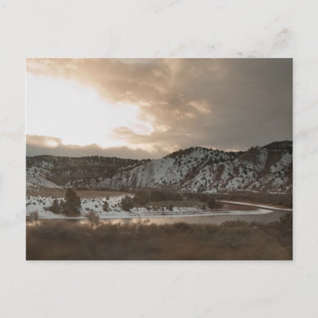 Vintern i Rockies Vykort (Framsida)