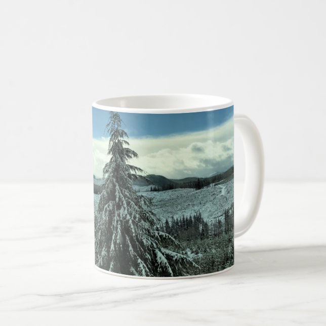 Vintern i Tillamook State Forest, Oregon Kaffemugg (Framsida höger)
