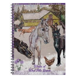 Vintern i väster ranch anteckningsbok