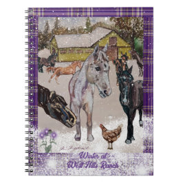 Vintern i väster ranch anteckningsbok