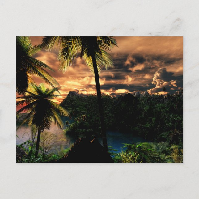 Vintern i vykortet för Tropikernor Vykort (Framsida)