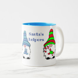 Vintern jul i Gnome Två-Tonad Mugg
