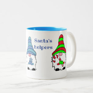 Vintern jul i Gnome Två-Tonad Mugg