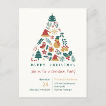 Vintern jul Party Merry vintertid