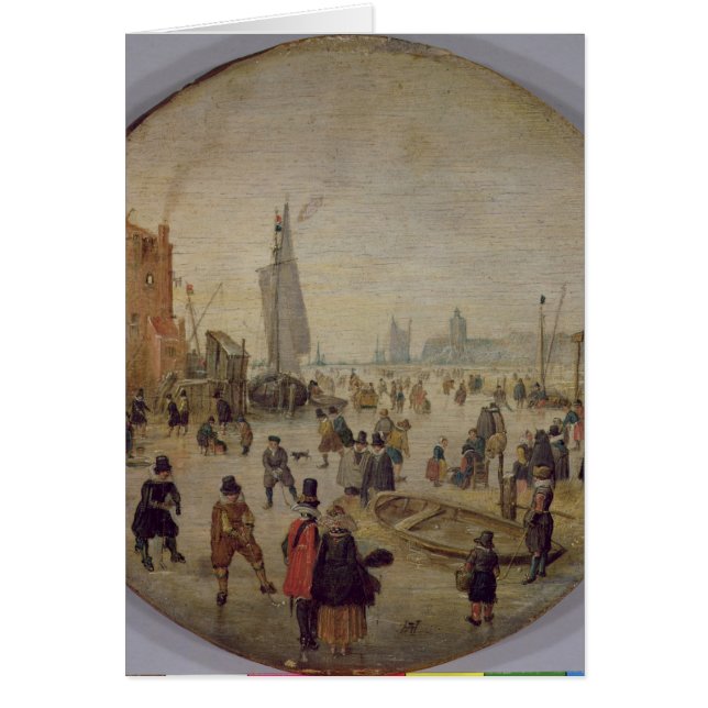 Vintern landskap 2 hälsningskort (Framsidan)