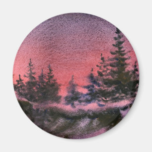 Vintern landskap magneten magnet