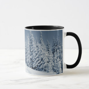 Vintern landskap mugg