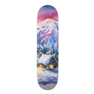 Vintern landskap skateboard bräda 19,5 cm