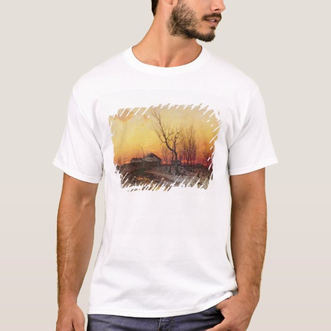 Vintern landskap t-shirt (Framsida)