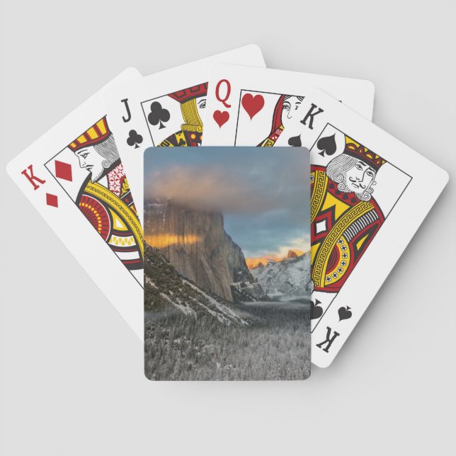 Vintern markerar spel kort (Baksidan)