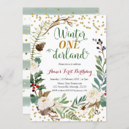 Vintern Onederland Juldagen Inbjudningar