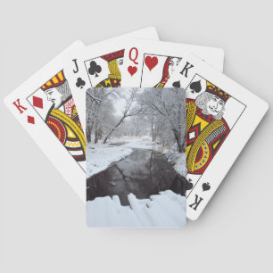 Vintern överbryggar spel kort