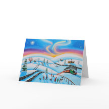 Vintern på julscenen i norra ljus