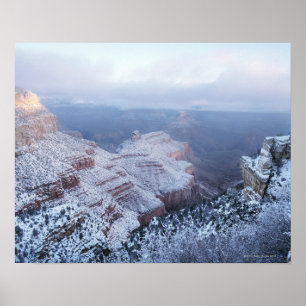 Vintern på södra rimen, Grand Canyon National Poster