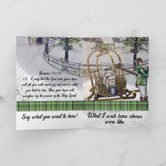 Vintern på Thlebrook-gårdar Kort (Inuti)