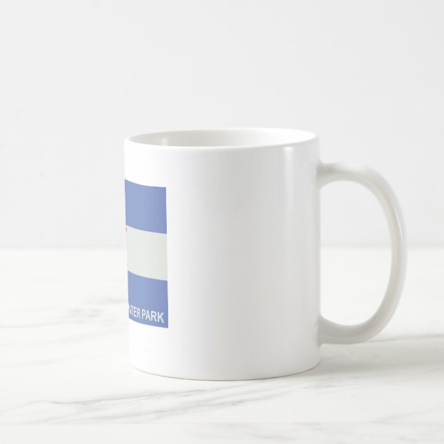 Vintern parkerar, Colorado - neon Kaffemugg (Höger)