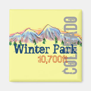 Vintern parkerar den Colorado höjdmagneten Magnet
