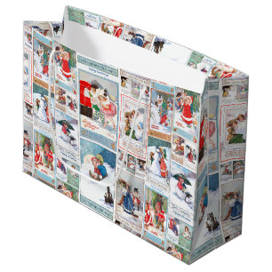 Vintern-Roligtens julkortskollage för festlig Vint