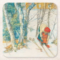 Vintern skidar vid Carl Larsson