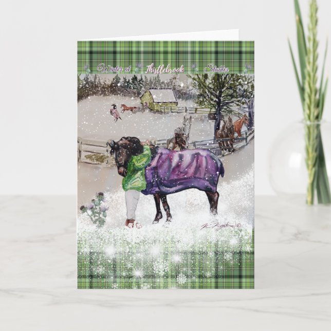 Vintern vid denna brook i blankt insida inbjudan (Framsida)