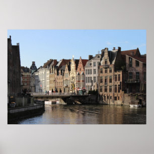 Vintern vid Kornlei i Gent, Belgien Poster