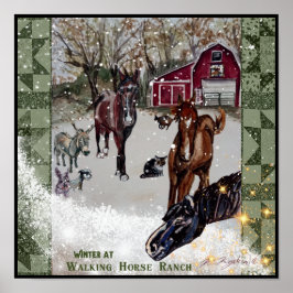 Vintern vid promenadranch poster