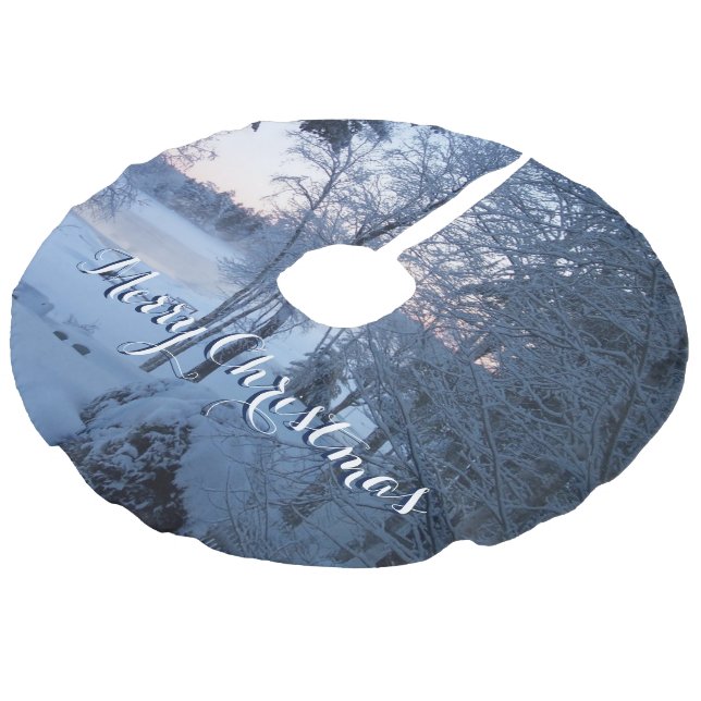 Vintern vid Sjö Julgransmatta Fusklinne (Vinklad)