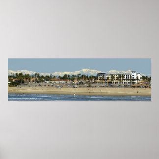 Vintern vid stranden poster