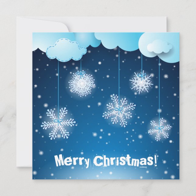 Vinternatt, julkort (Framsida)