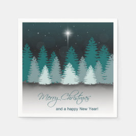 Vinternatt med Betlehem-stjärnan Pappersservett