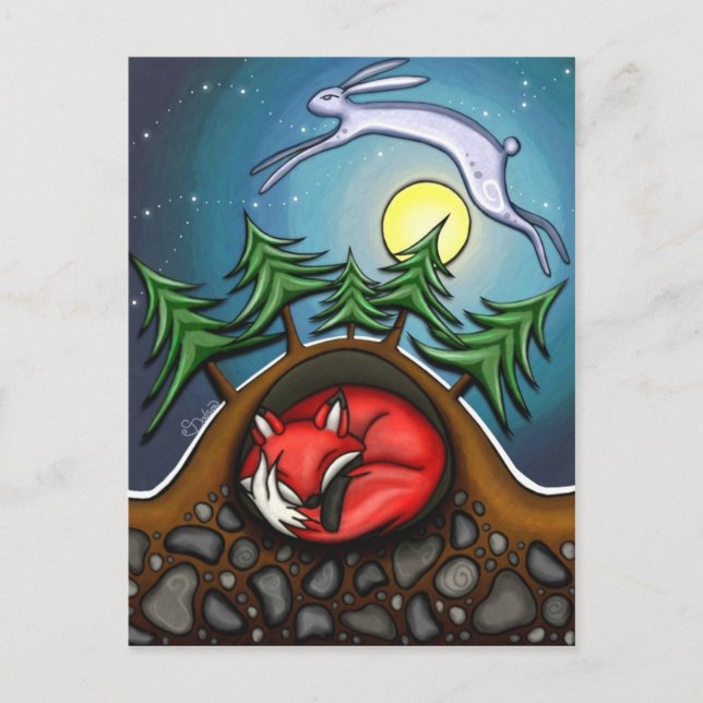 Vinternatten Vykort (Framsida)