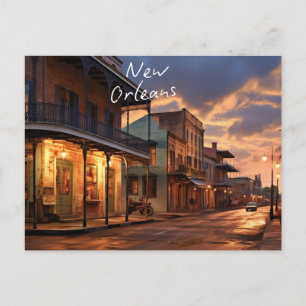 "Vinternätter i New Orleans" Helg Vykort