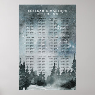 Vinternattskogens underland Sittdiagram Poster