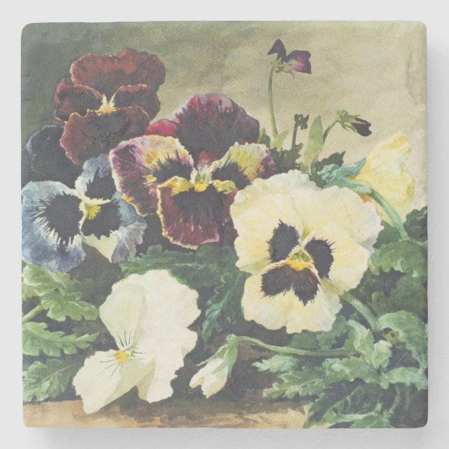 VinterPansies, 1884 Underlägg Sten (Framsidan)