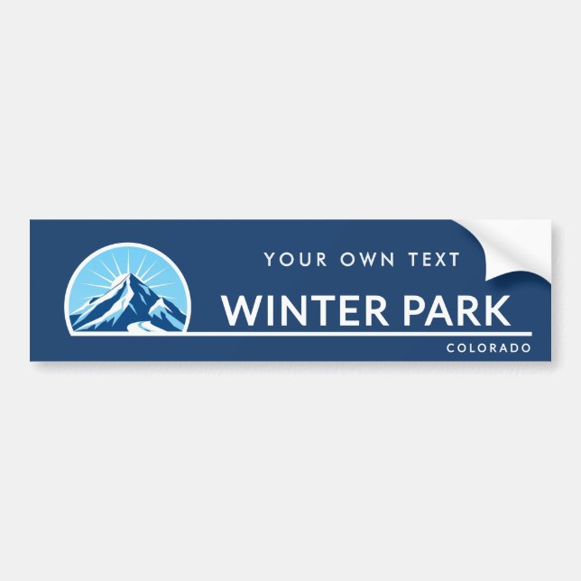 Vinterpark Colorado berg skidort Bildekal (Framsidan)