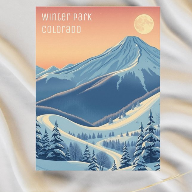 Vinterpark Colorado skidsemester vykort (Skapare uppladdad)