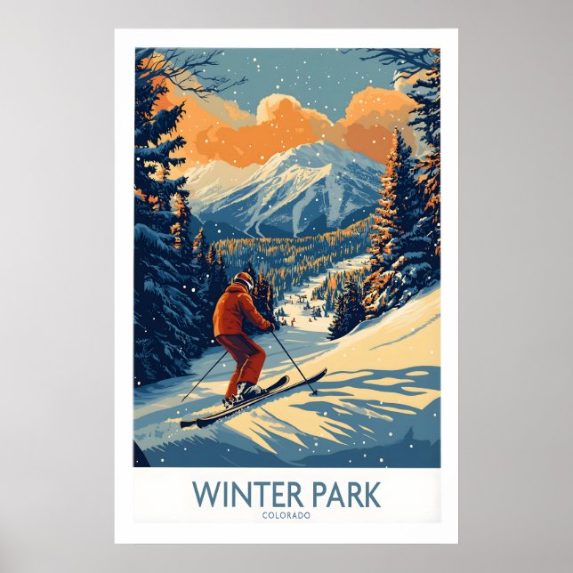 Vinterpark Poster Colorado Skidtryck 1 (Framsidan)