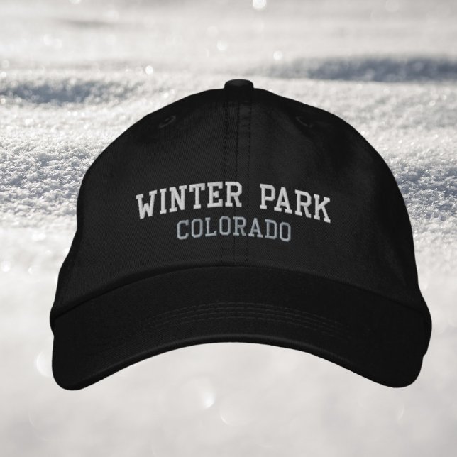 Vinterparken Colorado skidsemesterutrustning Broderad Keps (Skapare uppladdad)