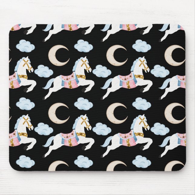 Vinterpastelljulen helgdag mönster musmatta (Framsidan)