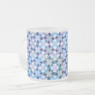 Vinterpatchwork star frostad glasmugg