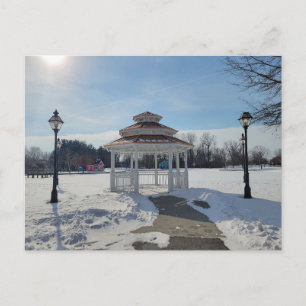 Vinterpaviljong Taylor Michigan Vykort
