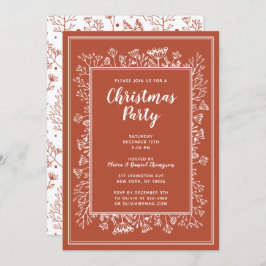 Vinterplanteringar Jul Julfesten Hand plockade Inbjudningar