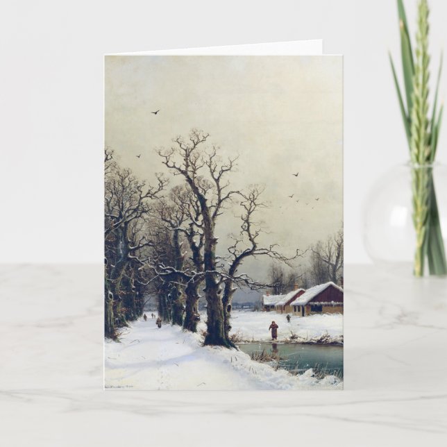 Vinterplats, 19th århundrade helgkort (Framsida)