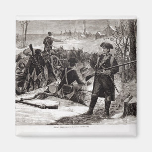 Vinterplats på den kontinentala arméencampmenten magnet