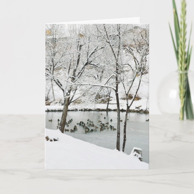 Vinterpond-helgdag Helgkort (Framsida)