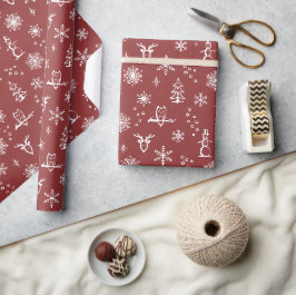 Vinterpresentpapper - Ruby + Snö Presentpapper