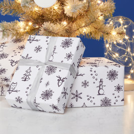Vinterpresentpapper - Snö + Fikon Presentpapper