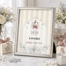 Vinterprinsessa En liten svan Baby Shower Förmån
