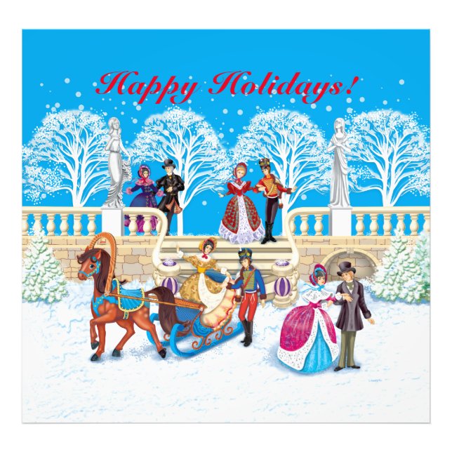 Vinterpromenad Fototryck (Framsidan)